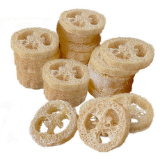 Esponja luffa natural FRTIM para jabón: paquete de 20 rodajas listas para usar