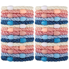Lazos Funtopia de 30 piezas en colores vivos para peinados sin daño