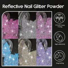 Furtherpretty polvo brillo uñas champán, tono cálido para estilos elegantes.