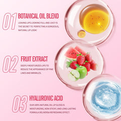 Mascarilla labial FYEBOO durazno: nutrición nocturna para labios suaves.