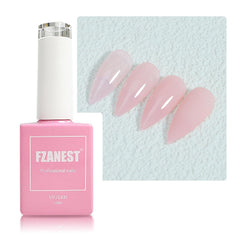 Esmalte gel rosado milky de FZANEST en botella, color suave para uñas discretas.