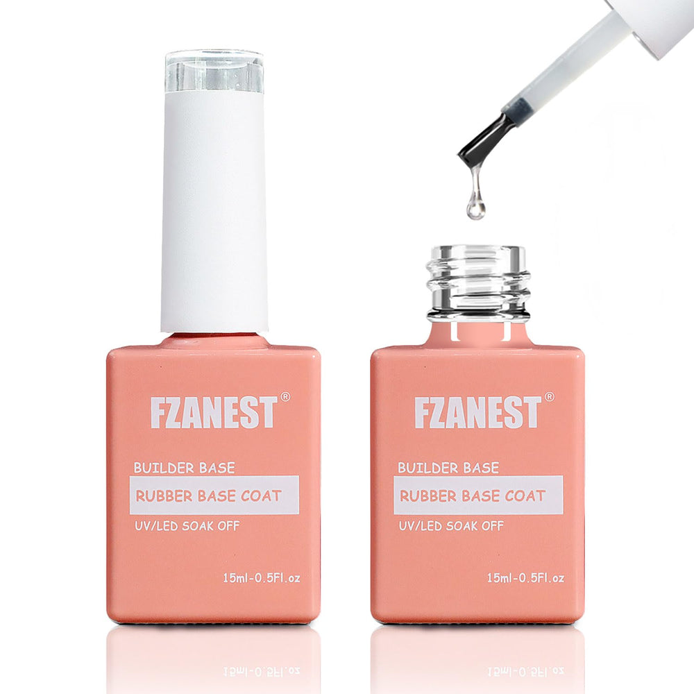 FZANEST BaseGel 2 piezas en botella: fortalecimiento de uñas.