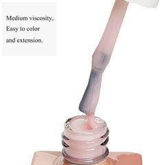 FZANEST gel builder rosado lechoso para extensión y refuerzo de uñas.
