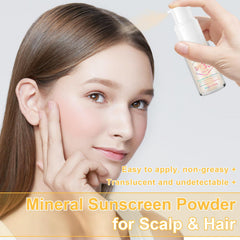 GADMLURY Polvo solar mineral: textura ultrafina para aplicación rápida en cabello.