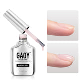 GAOY Builder Gel uñas 16 ml en botella, fortalecimiento y extensión natural.