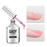 GAOY Builder Gel para uñas, tono rosa, acabado natural y duradero.