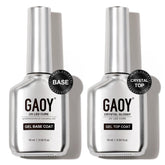 GAOY capa superior cristal de 16 ml, acabado ultrabrillante para uñas gel.