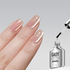 GAOY Capa Superior Cristal para Gel con efecto ojo-gato, brillo intenso en casa