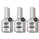 GAOY Capa Superior Gel: brillo cristal para acabado duro.