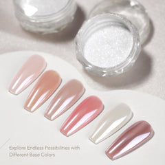 GAOY se combina con bases para crear colores iridiscentes.