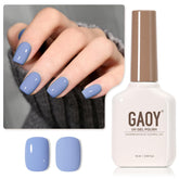 GAOY esmalte gel azul 16ml en botella para manicura en casa con color intenso