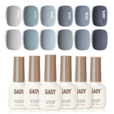 GAOY es esmalte gel azul cenizas para un acabado brillante y duradero en casa