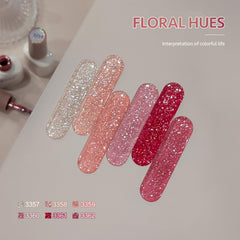 GAOY Esmalte gel glitter rojo, brillo reflectante ideal para fiestas y eventos