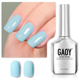 GAOY Pastel Gel Azul Bebé, botella de 16 ml para uñas hechas en casa duraderas.