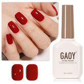 GAOY esmalte gel Rojo Rubí en bote de 16 ml para manicura casera.