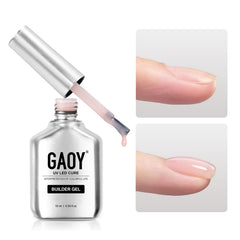 GAOY gel constructor uñas: bote de 16 ml para fortalecimiento y extensión.