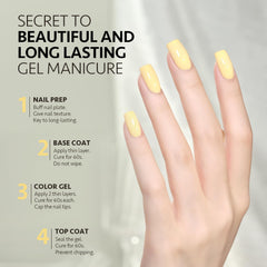GAOY Pastel Gel Lemon Pie con acabado brillante y duradero.