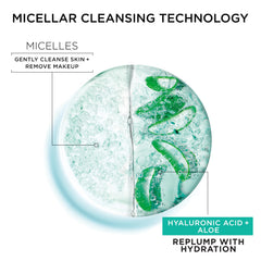 Garnier Micelar suave para piel sensible, limpieza diaria sin irritación.