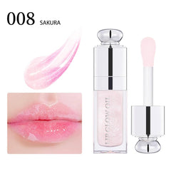 GECOMO Labial Brillo Rosa, tono suave ideal para look diario y natural.