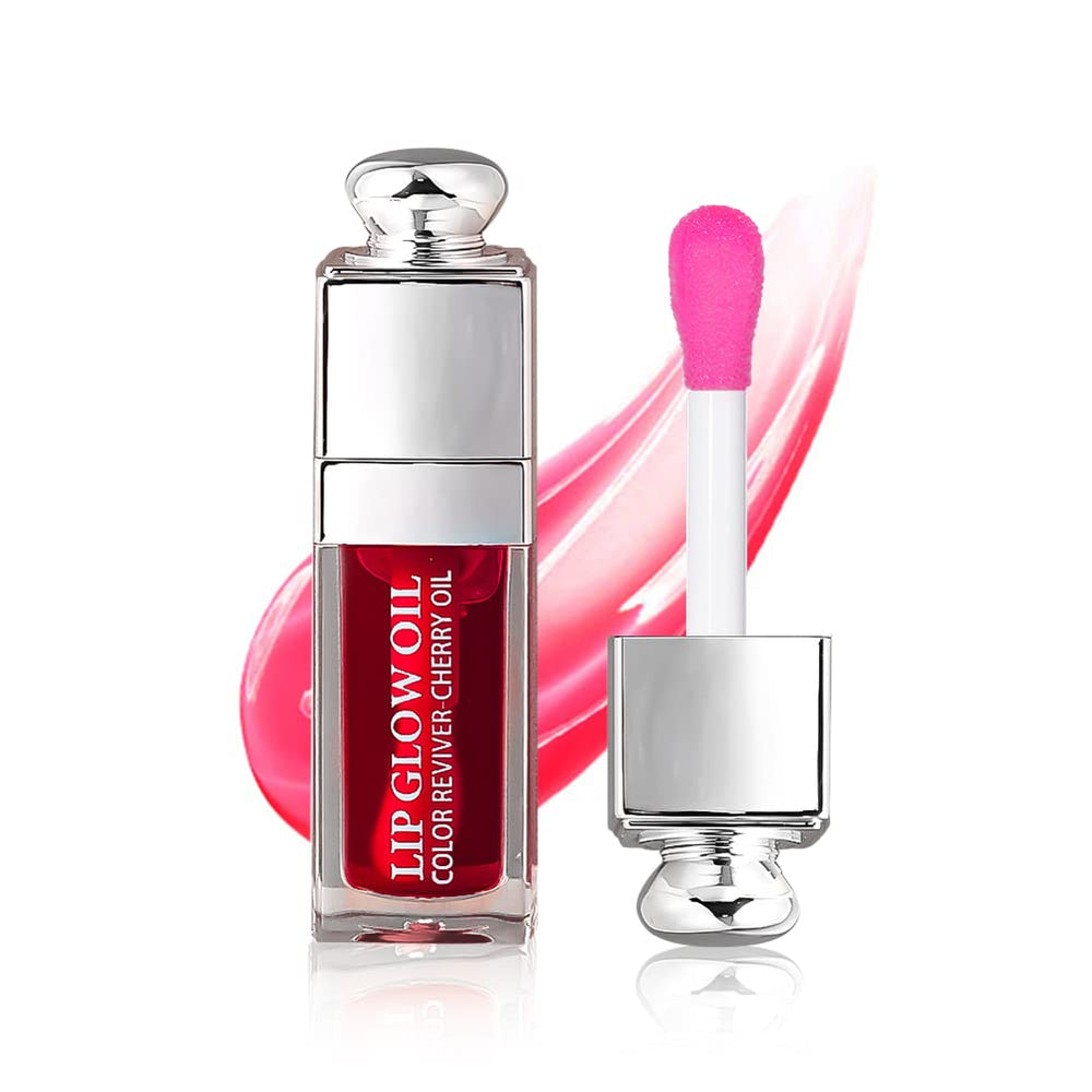 GECOMO labial hidratante brillo transparente cereza para labios suaves.