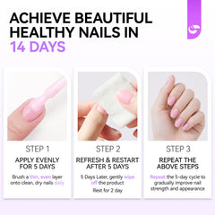 Gelike EC Aplicación uñas proteína 6 en 1: textura suave para cobertura uniforme.