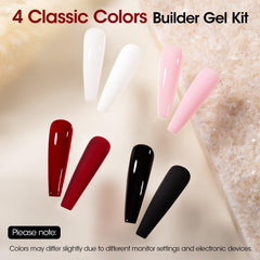 Gellen Builder Gel negro para uñas, mayor durabilidad