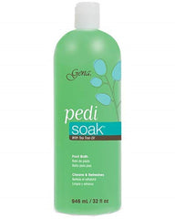 Gena Pedi Soak, botella para baño de pies, ideal para relajación y cuidado de la piel