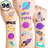 Generic tatuajes galaxia: astronautas y estrellas, ideal para fiestas escolares