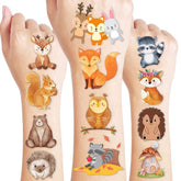 Tatuajes Genéricos del Bosque Ciervo, ideales para fiestas temáticas al aire libre.