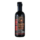 GIBS Bio Fuel Champú para cabello y barba, botella frontal mostrando limpieza suave.