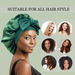 Gili bonete satén dormir, protección contra frizz y enredos para cabello.