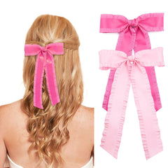 Lazo GiLi con clip de metal para el cabello, ideal para peinados seguros.