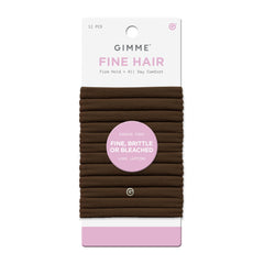 GIMME Beauty lazo elástico para cabello fino, sin dentado, sujeción suave para todo el día.