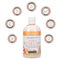 Ginger Lily Farms Botanicals Coco Mango, textura ligera y sensación no grasa