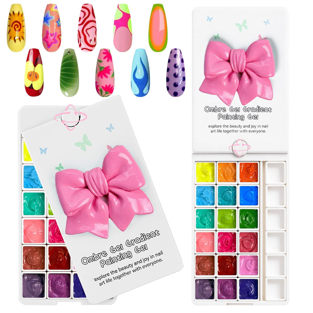 GJYUQHUA paleta-mezcla-gel-ombre: paleta de mezcla para lograr ombré suave.