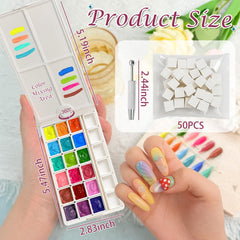 GJYUQHUA tapa-giratoria-gel-pat-pat: tapa giratoria para mezclar colores sin derrames.