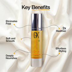 Envase GK HAIR Oil muestra el serum de argán