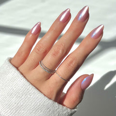Glamnetic Seaspell uña con acabado terciopelo rosa, elegancia duradera