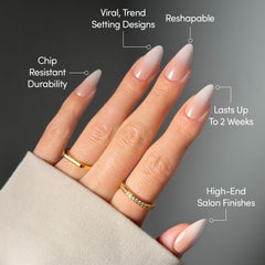 Glamnetic conjunto 30 uñas 15 tallas para ajuste personalizado