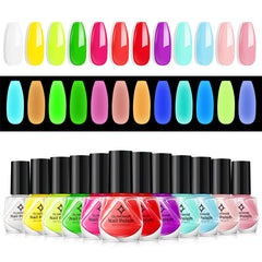 Glamonade Neon naranja esmalte neón que brilla para fiestas y looks audaces