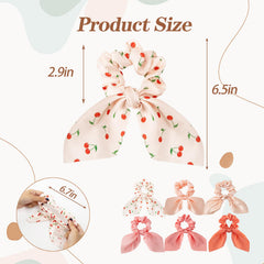Glaudmeiss scrunchies seda lazo anudado, ideal para coletas con toque elegante.
