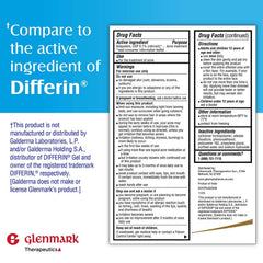 Aplicación diaria de Glenmark Adapalene Gel en piel propensa al acné.