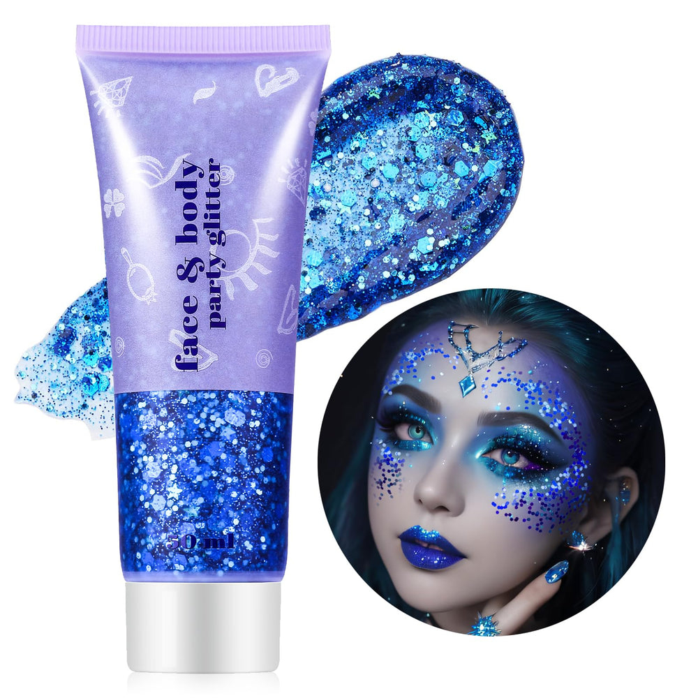 Go Ho brillo gel cara holográfico, brillo ultra reflectante para rostro y cuerpo.