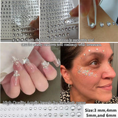 Joyas para pelo Go Ho, brillos adhesivos para peinados llamativos