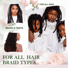Goiple Braid Spray Rosa Menta para trenzas de caja con cuidado suave