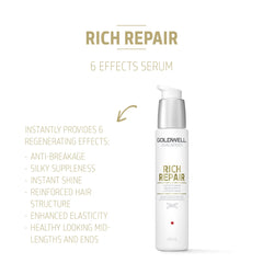 Goldwell DualSenses Rich Repair, textura crema, facilita una aplicación suave y efectiva