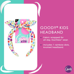 GOODY Kids diadema arcoíris con nudo: ajuste cómodo