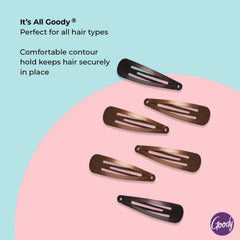 Goody Snap & Go Clips: sujecion confortable para todo tipo de cabello.