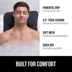 GORILLA GRIP cabezal FlexComfort, soporte cómodo para cuello y cabeza.