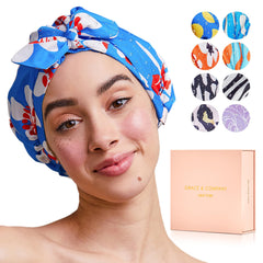 Gorro de ducha GRACE & COMPANY resistente al agua mantiene el cabello seco durante la ducha.